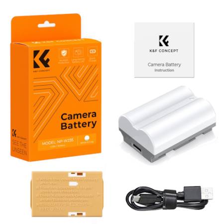 K&F Concept KF28.0025S1 - zestaw, 2x zamiennik akumulatora NP-W235, 2400mAh, USB-C_2